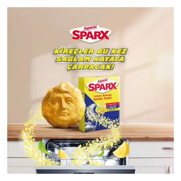 Asperox Sparx Limon Kokulu Kaya Tuzu 1.5 kg - Görsel 8