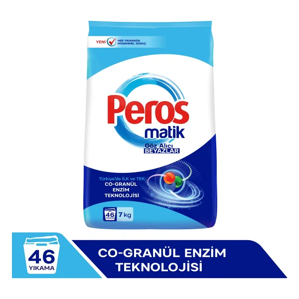 Peros Matik Göz Alıcı Beyazlar 7 kg Toz Deterjan - Görsel 8
