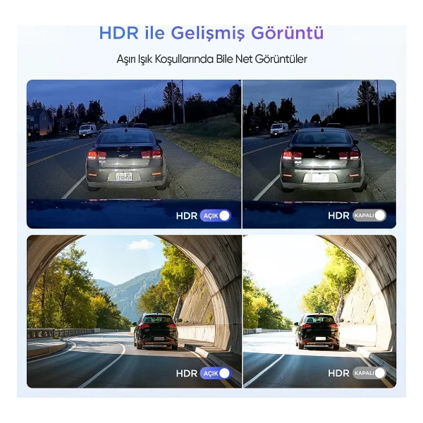 VIOFO A119M Pro 4K HDR Sony STARVIS 2 Sensörlü Wi-Fi 6 GPS'li Araç Kamerası - Görsel 5