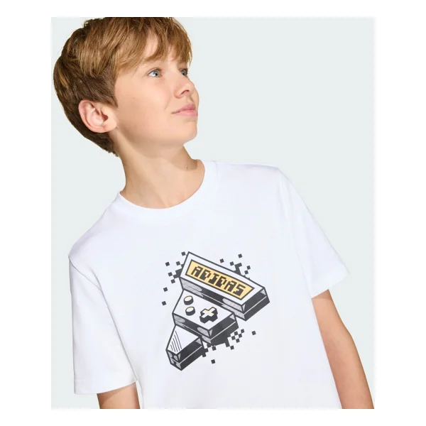 Adidas Gaming Graphic KA0531 Kısa Kollu Bisiklet Yaka Çocuk Tişört - Görsel 5