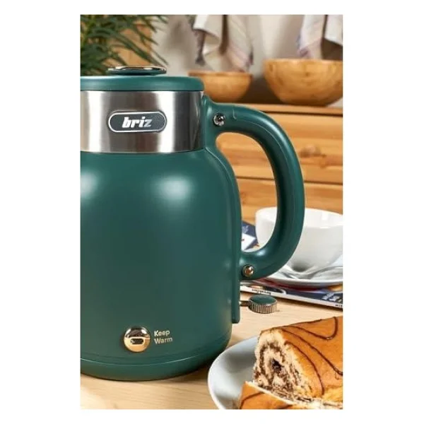 Briz BR1040 Retro 1500 W 1.5 lt Çelik Kettle - Görsel 3