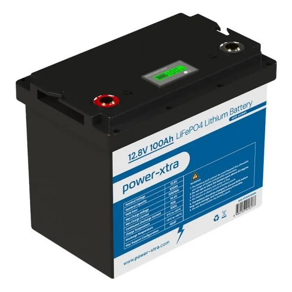 Power-Xtra 12.8V 100Ah LiFePO4 Lityum Akü - Ekranlı - Görsel 3
