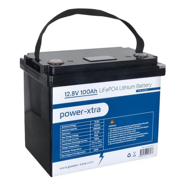 Power-Xtra 12.8V 100Ah LiFePO4 Lityum Akü - Ekranlı - Görsel 5