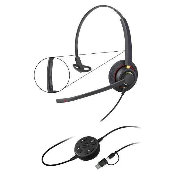 Inbertec UB805M Mono Çağrı Merkezi Kulaklığı - Görsel 6