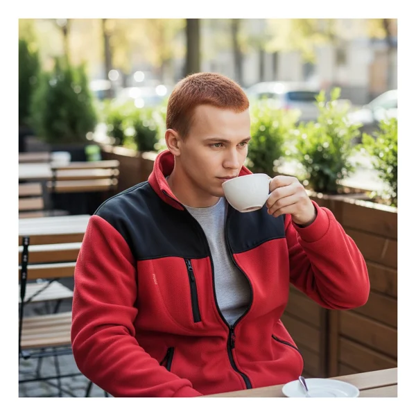 Birmont Polar Mont Softshell Robalı - Su Itici, Rüzgar Geçirmez, 4 Mevsim Kullanıma Uygun, Iş Kıyafetleri ve Günlük Dayanıklı, Kurumsal Logo Baskısına Uygun,unisex Iş Montu - Kırmızı - Siyah - Görsel 4