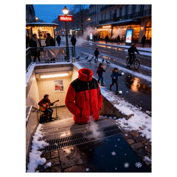 Birmont Polar Mont Softshell Robalı - Su Itici, Rüzgar Geçirmez, 4 Mevsim Kullanıma Uygun, Iş Kıyafetleri ve Günlük Dayanıklı, Kurumsal Logo Baskısına Uygun,unisex Iş Montu - Kırmızı - Siyah - Görsel 8