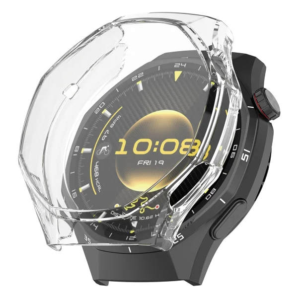 bbtech Huawei Watch GT 6 Pro 46mm Uyumlu Şeffaf Silikon Kasa Koruyucu TPU Esnek Yumuşak Koruyucu - Görsel 6