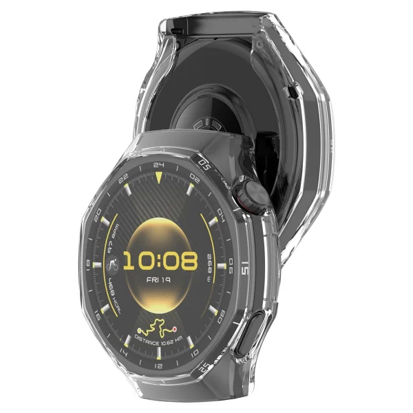 bbtech Huawei Watch GT 6 Pro 46mm Uyumlu Şeffaf Silikon Kasa Koruyucu TPU Esnek Yumuşak Koruyucu - Görsel 3