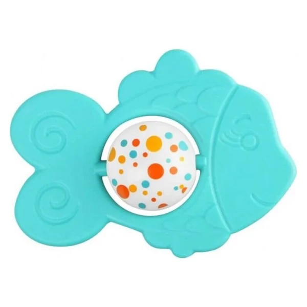 Let's Be Child Arkadaşım Balık Diş Kaşıyıcı Çıngırak Turkuaz LC-30858 - Görsel 3
