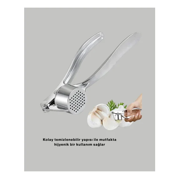Eco Lounge Metal Sarımsak Ezici Ergonomik Tutma ve Güçlü Presleme - Görsel 4