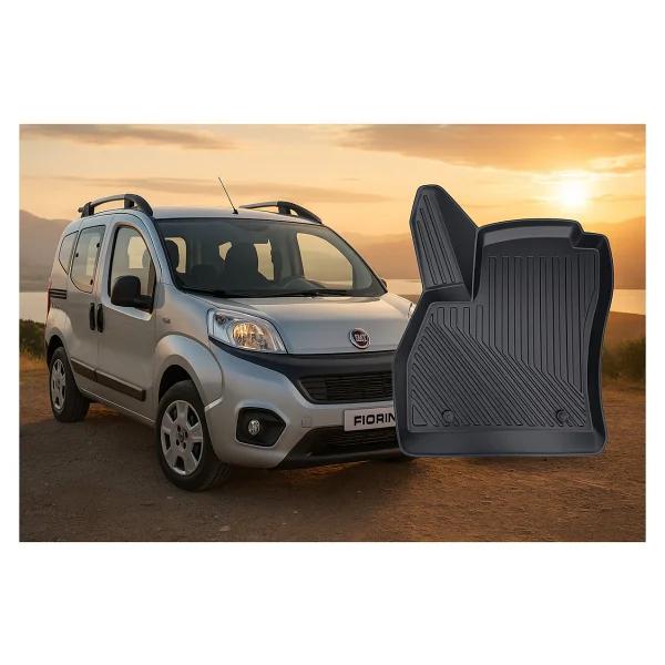 Black Gold Fiat Fiorino 2007-2023 Uyumlu 3d Oto Paspas Premium Siyah - Görsel 4