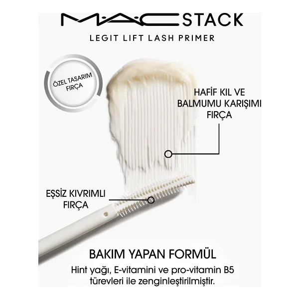 M.A.C Macstack Legit Lift Lash 12 ml Maskara Bazı - Görsel 2