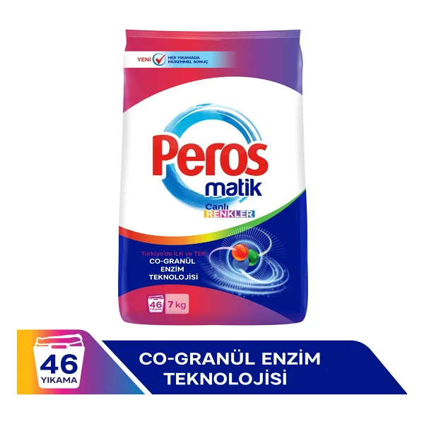 Peros Matik Canlı Renkler 7 kg Toz Deterjan - Görsel 3