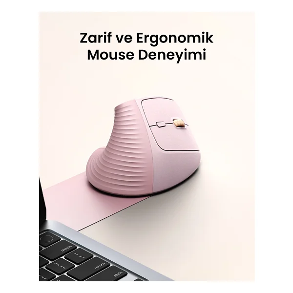 Ugreen M571 55917 Dikey Şarjlı Ergonomik Optik Kablosuz Mouse - Görsel 6