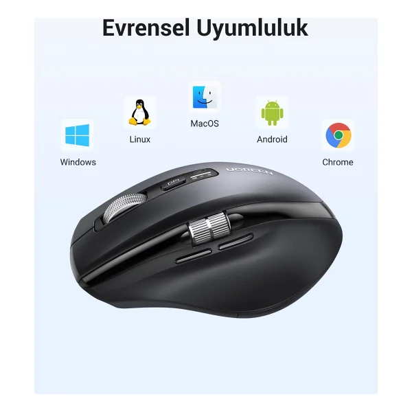 Ugreen 45792 Sessiz Ergonomik Optik Kablosuz Mouse - Görsel 9