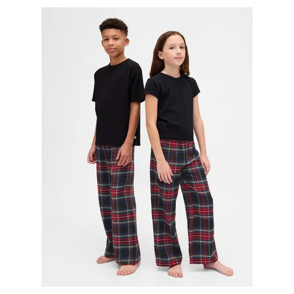 Gap Erkek Çocuk Koyu Kırmızı Recycled Flannel Pijama Altı - 8 Yaş - Görsel 9