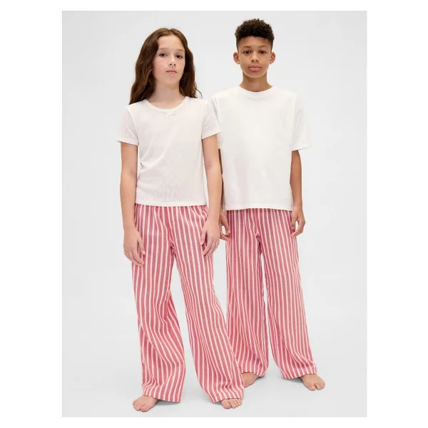 Gap Erkek Çocuk Koyu Kırmızı Recycled Flannel Pijama Altı - 8 Yaş - Görsel 8