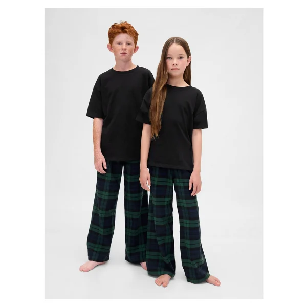 Gap Erkek Çocuk Koyu Kırmızı Recycled Flannel Pijama Altı - 8 Yaş - Görsel 10