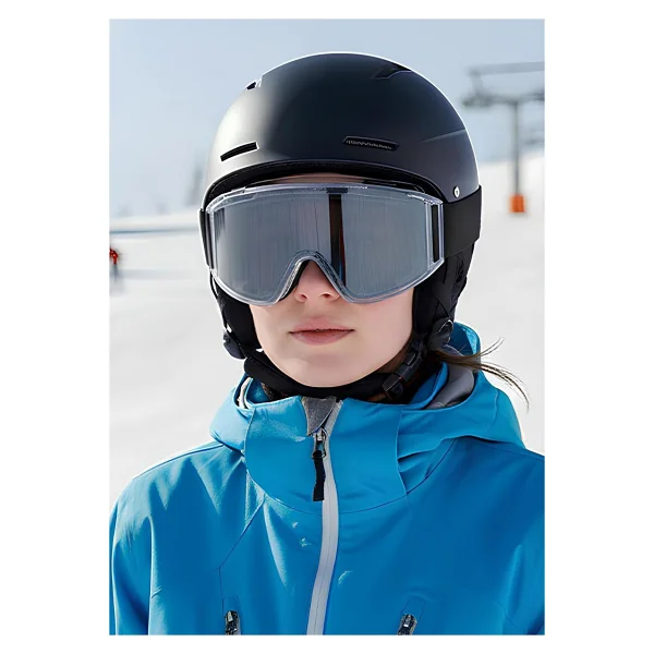 Kayak Gözlüğü Offroad Antifog Ventilli Korumalı Güneş Kar Gözlük Gökkuşağı Snowboard Glasses Sporu. - Yeşil - Görsel 6