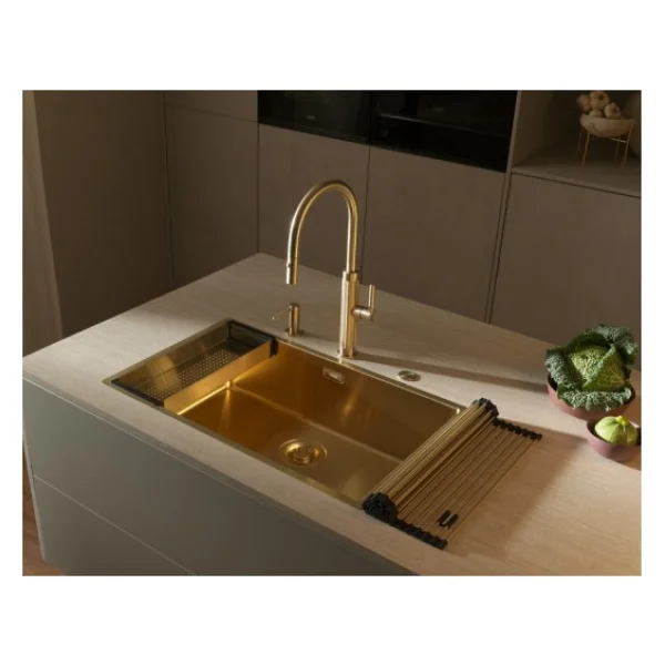 Franke Mythos Masterpiece BXM 210/110-68 Altın Paslanmaz Çelik Eviye - Görsel 3