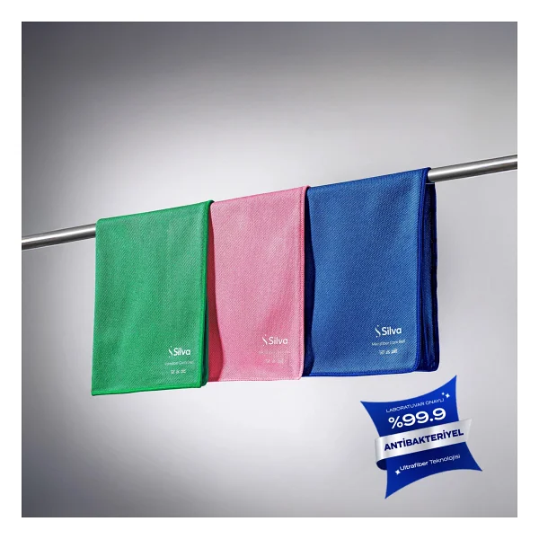 Silva Ultrafiber Premium 3'lü Cam Bezi (40x40 cm) - Görsel 10