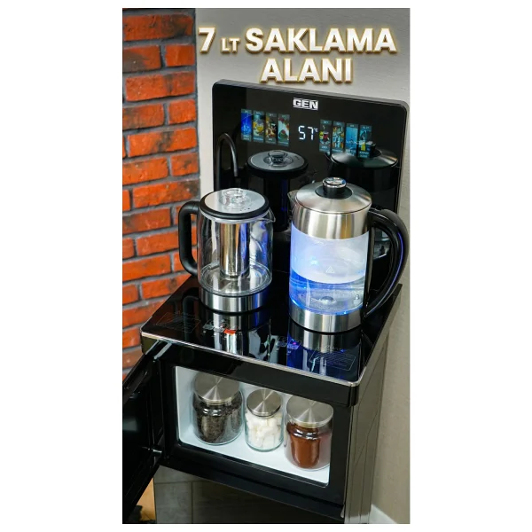 Tea Or Coffee 5 farklı İçecek Tek Makinede! Çay, Türk Kahvesi, FiltreKahve, Soğuk Su ve Sıcak Su - Akıllı Su Sebili - Çay Kahve Makinesi - Görsel 6