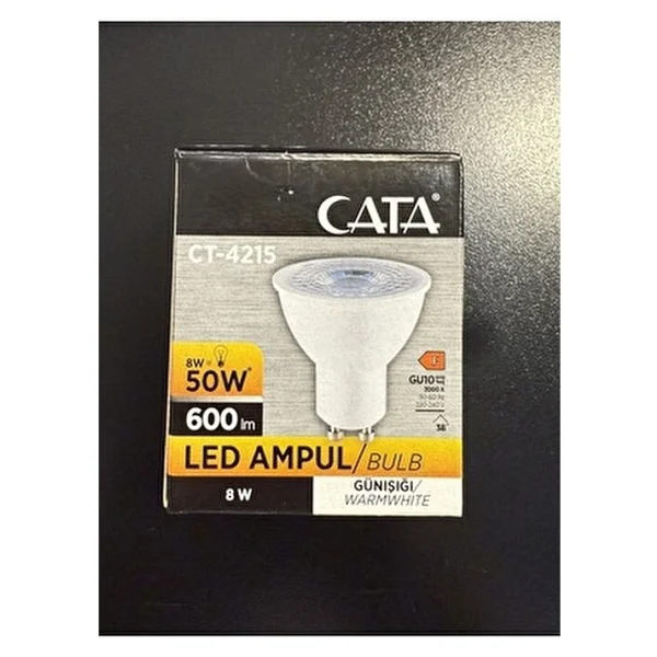 Cata CT-4215 Gün Işığı 8 W GU10 Spot LED Ampul - Görsel 2