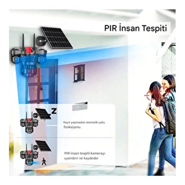 O-Kam 8050 9 MP Solar Güneş Enerjili Güvenlik Kamerası - Görsel 4