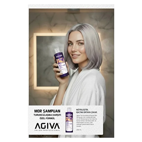 Agiva Turunculaşma Karşıtı 250 ml Mor Şampuan - Görsel 2