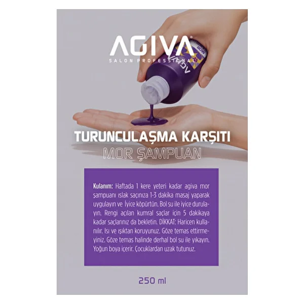 Agiva Turunculaşma Karşıtı 250 ml Mor Şampuan - Görsel 3