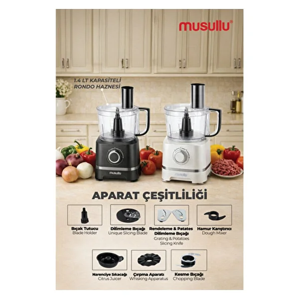 Musullu MSL-2034 10in1 2000 W Mutfak Robotu - Görsel 2