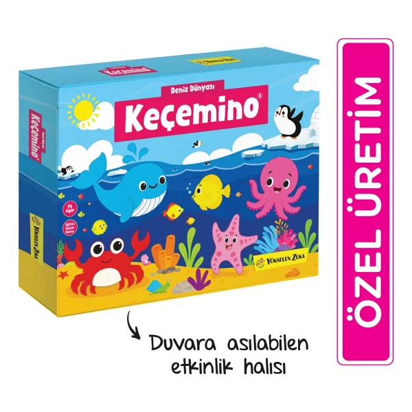 Yükselen Zeka Keçemino Etkinlik Halısı Deniz Dünyası - Görsel 6