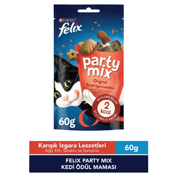 Felix Party Mix Izgara Karışımı 60 gr Kedi Ödül Maması - Görsel 8