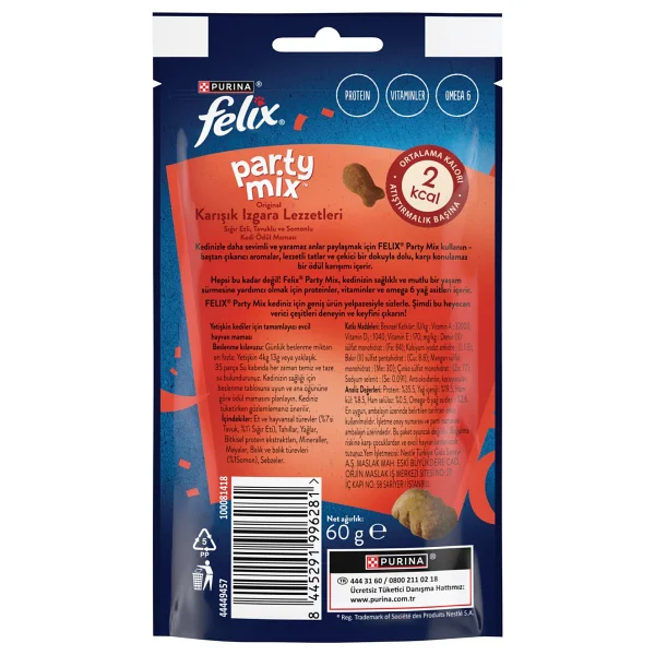 Felix Party Mix Izgara Karışımı 60 gr Kedi Ödül Maması - Görsel 10