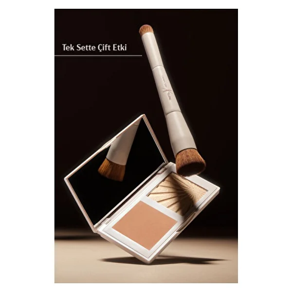 Pastel X Arzu Sabancı Duo Bronzer ve Highlighter Paleti - Görsel 3