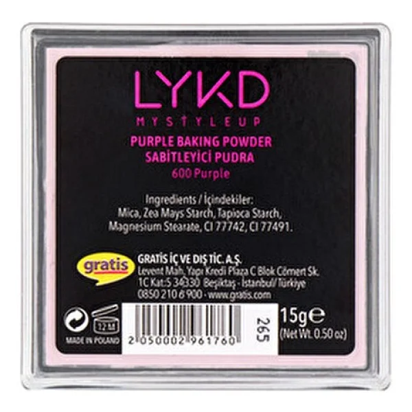 LYKD Purple Baking Powder 15 gr Sabitleyici Pudra - Görsel 5