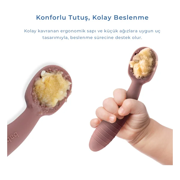 Babyjem Silikon 2'li İlk Kaşığım - Görsel 3
