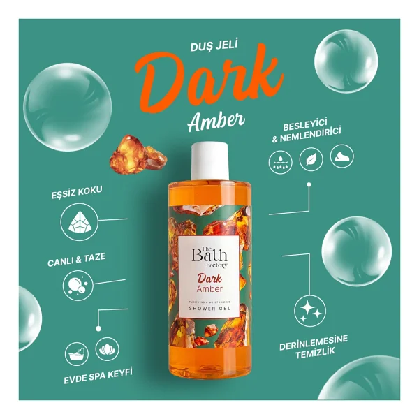 The Bath Factory Dark Amber Nemlendirici 400 ml Duş Jeli - Görsel 4