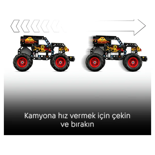 Lego 42219 Technic Monster Jam Grave Digger Ateş ve Buz - Görsel 7