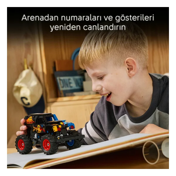 Lego 42219 Technic Monster Jam Grave Digger Ateş ve Buz - Görsel 8