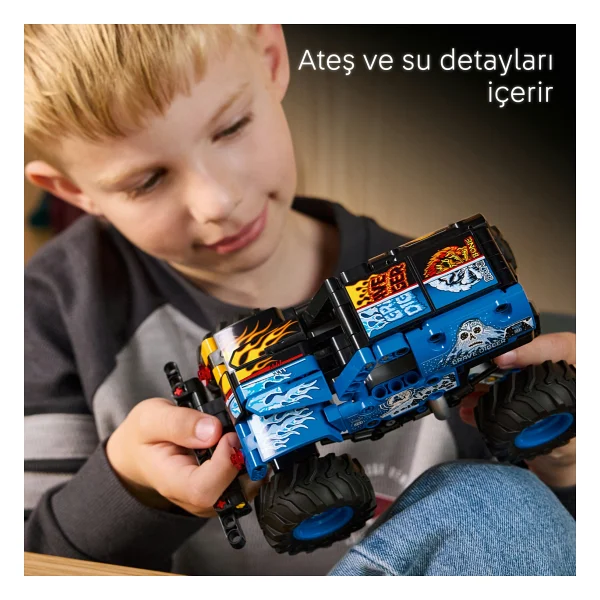 Lego 42219 Technic Monster Jam Grave Digger Ateş ve Buz - Görsel 9