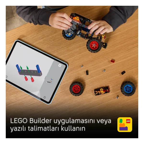 Lego 42219 Technic Monster Jam Grave Digger Ateş ve Buz - Görsel 10