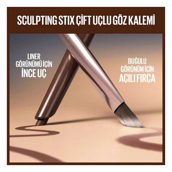 Maybelline New York Sculpting Stix Çift Uçlu 014 Mocha Contour Göz Kalemi - Görsel 9