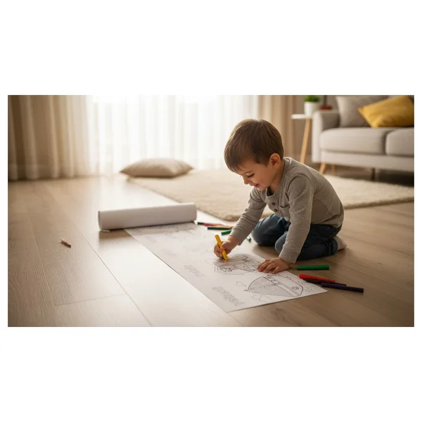 Haydi Dekor Araçları Tanıyorum ve Boyuyorum Boyama Rulosu - 30X500 cm Eğitici Dev Rulo Boyama Kağıdı Okul Öncesi Aktivite - Çocuklar Için Ulaşım Araçları Temalı - Görsel 6