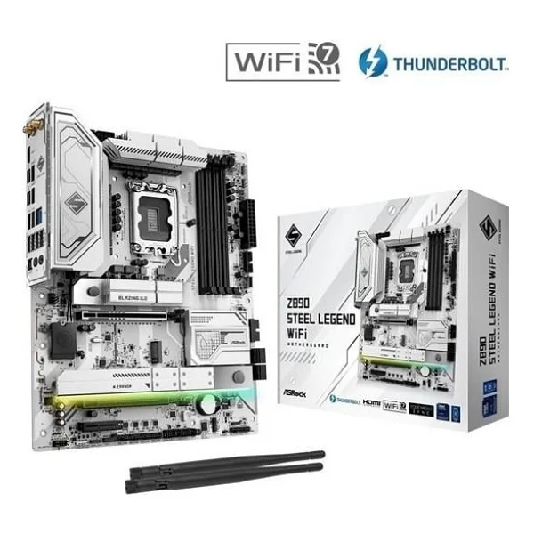Asrock Z890 Steel Legend Wi-Fi Intel LGA1851 DDR5 ATX Anakart - Görsel 8