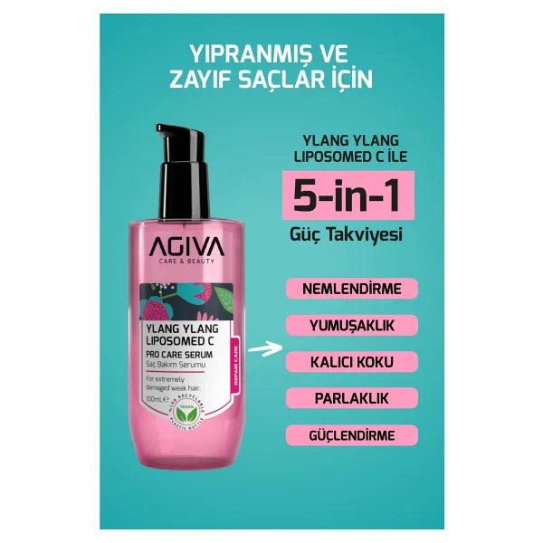 Agiva Ylang Ylang Liposom C 100 ml Saç Serumu - Görsel 3