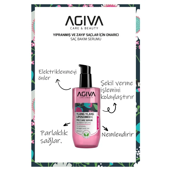 Agiva Ylang Ylang Liposom C 100 ml Saç Serumu - Görsel 4