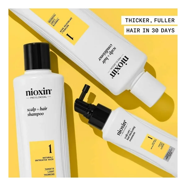 Nioxin System Kit 1 - İşlem Görmemiş Hafif İnce Saçlar İçin Kalınlaştırıcı Bakım - Görsel 2