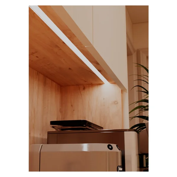 Avex Home Luna Kahve Köşesi - 135 cm Çok Amaçlı Dolap - Gömme LED Aydınlatmalı - Mdf - Krem, Meşe - Krem - Meşe - Görsel 4