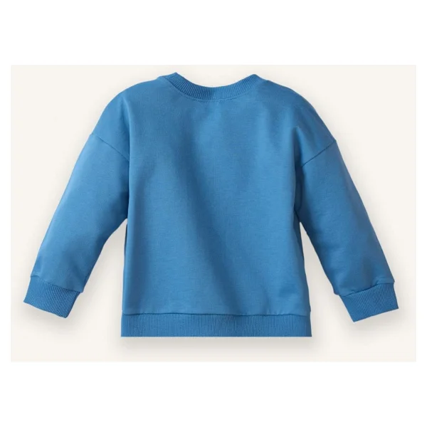 DeFacto Oversize Geniş Kalıp Bisiklet Yaka Baskılı 2'li Sweatshirt Erkek Bebek G6343A526SP - Mavi-BE534 - 18 - 24 Ay - Görsel 4